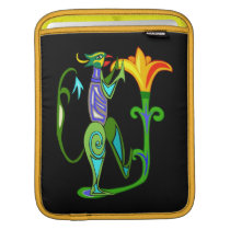 Egyptian Art With Lotus Flower iPad Sleeve