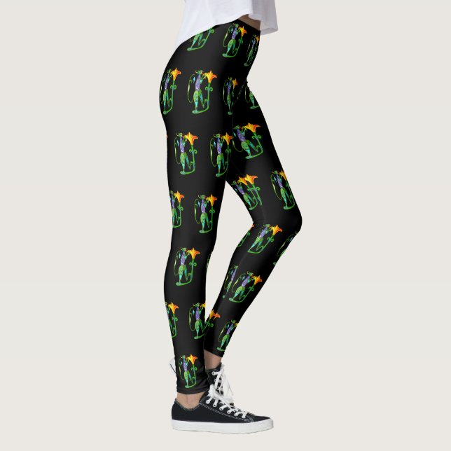 Egyptian Art With Lotus Flower Leggings (Right)