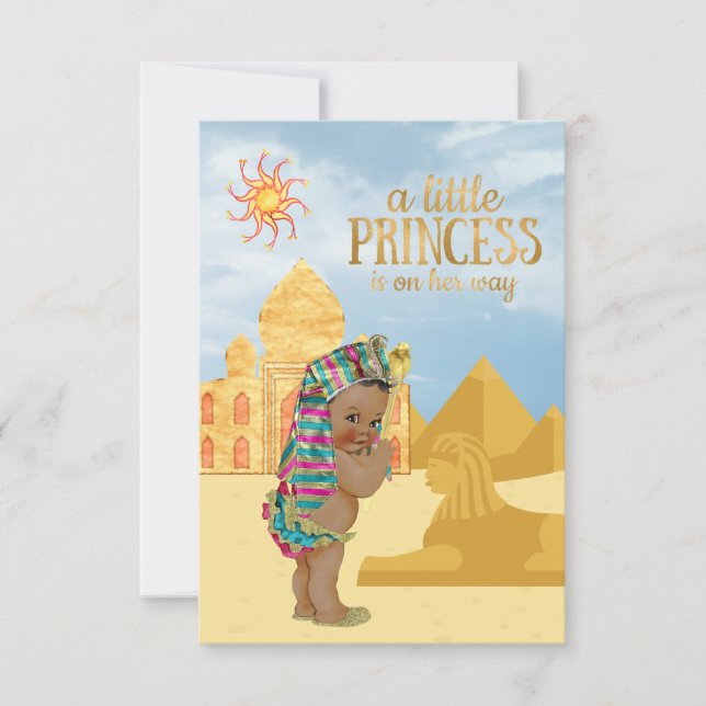 Egyptian Baby Shower Invitation Egyptian Princess (Front)