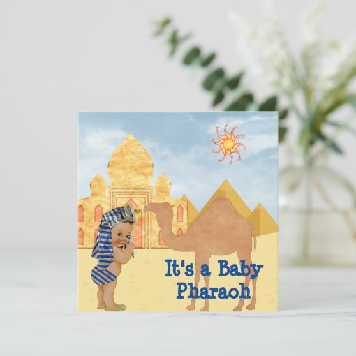 Egyptian Baby Shower Invitation with Vintage Baby Zazzle