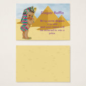Egyptian Baby Shower Raffle Ticket (Front & Back)