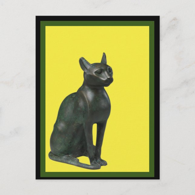 Egyptian Bastet Cat , Art Postcard (Front)