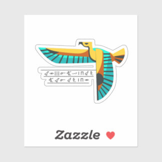 Egyptian Bird Hieroglyphs Sticker | Ancient Egypt