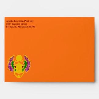 Egyptian Birthday Party Invitation Envelope