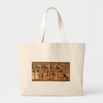 Egyptian Books Of The Dead. Large Tote Bag by KeyholeDesign at Zazzle