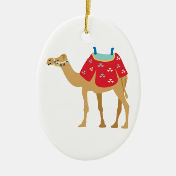 Egyptian Camel Ceramic Ornament by HopscotchDesigns at Zazzle