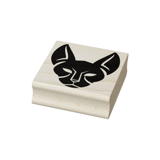 egyptian cat art stamp (Stamp)