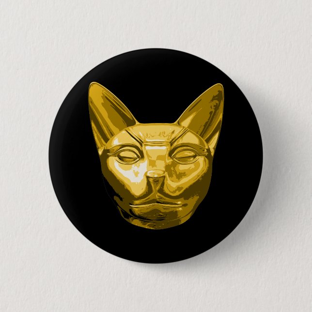 Egyptian Cat Bast Button (Front)