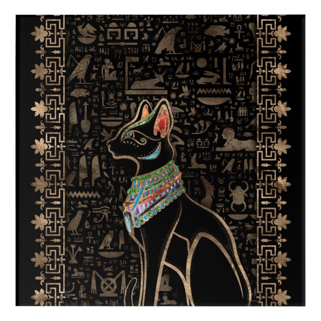 Egyptian Cat - Bastet Acrylic Print (Front)