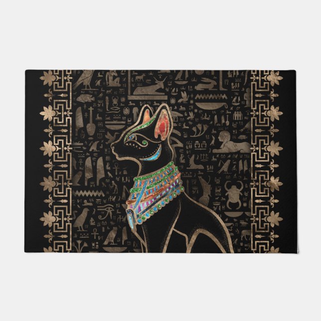Egyptian Cat - Bastet Doormat (Front)