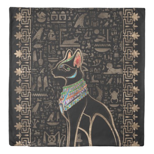 Egyptian Cat _ Bastet Duvet Cover