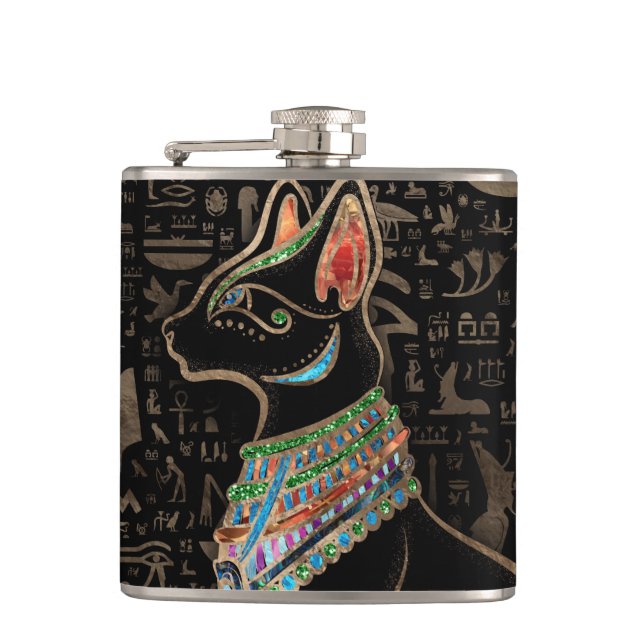 Egyptian Cat - Bastet Flask (Front)