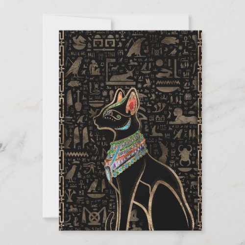 Egyptian Cat _ Bastet Holiday Card