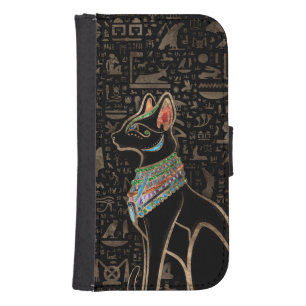 Egyptian Cat - Bastet Galaxy S4 Wallet Case