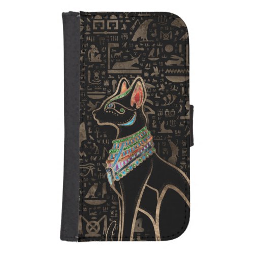 Egyptian Cat _ Bastet Galaxy S4 Wallet Case