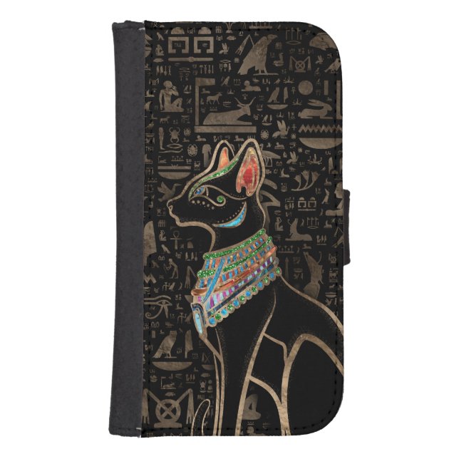 Egyptian Cat - Bastet Samsung Galaxy Wallet Case (Front)