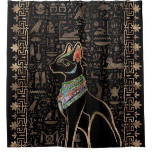 Egyptian Cat - Bastet Shower Curtain