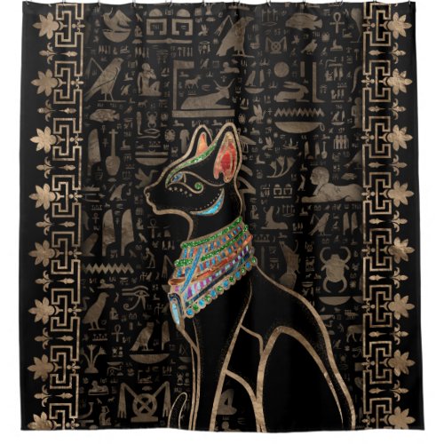 Egyptian Cat _ Bastet Shower Curtain