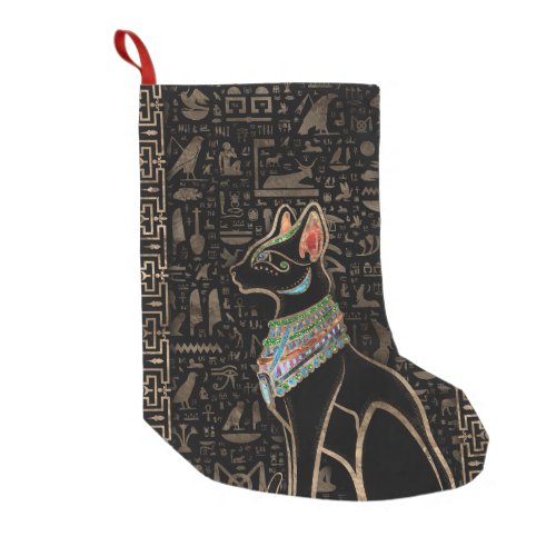 Egyptian Cat _ Bastet Small Christmas Stocking