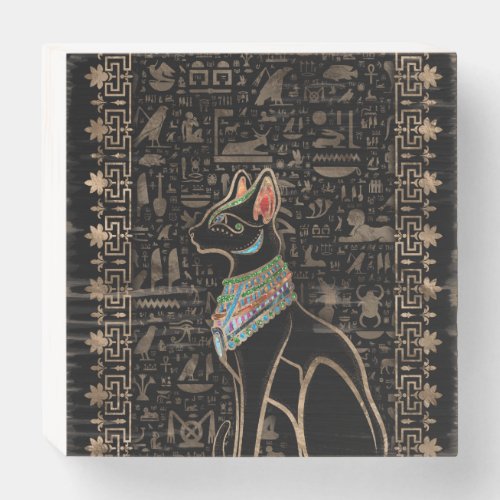 Egyptian Cat _ Bastet Wooden Box Sign