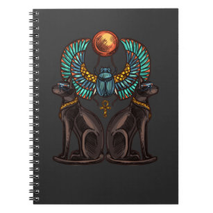 Egyptian Cat Design Ancient History Notebook