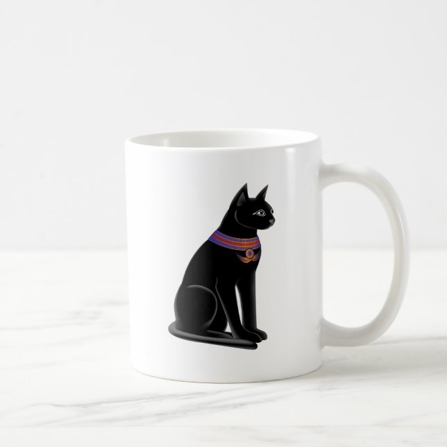 Egyptian Cat Goddess Bastet Coffee Mug (Right)