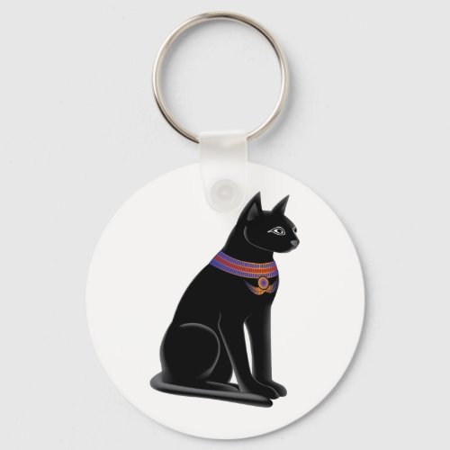 Egyptian Cat Goddess Bastet Keychain