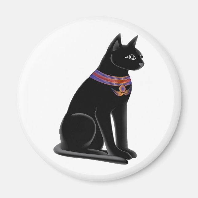 Egyptian Cat Goddess Bastet Magnet (Front)