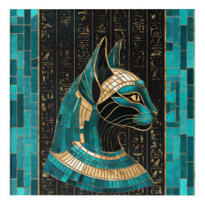 Egyptian Cat Goddess Bastet -Mosaic Art