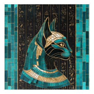 Egyptian Cat Goddess Bastet -Mosaic Art