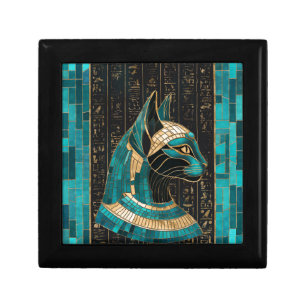 Egyptian Cat Goddess Bastet -Mosaic Art Gift Box