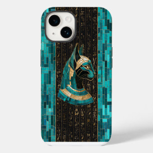 Egyptian Cat Goddess Bastet -Mosaic Art iPhone 14 Case