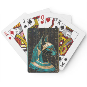 Egyptian Cat Goddess Bastet -Mosaic Art Poker Cards