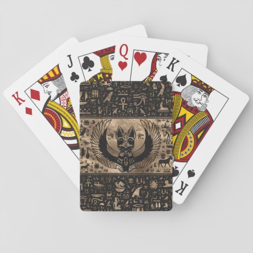 Egyptian Cat Goddess Bastet Playing Cards