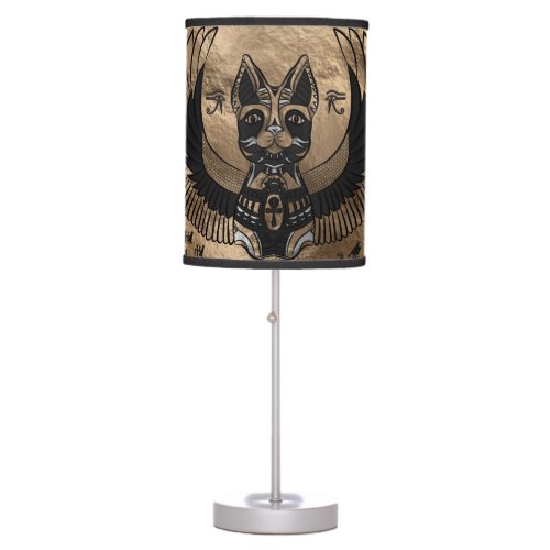 Egyptian Cat Goddess Bastet Table Lamp