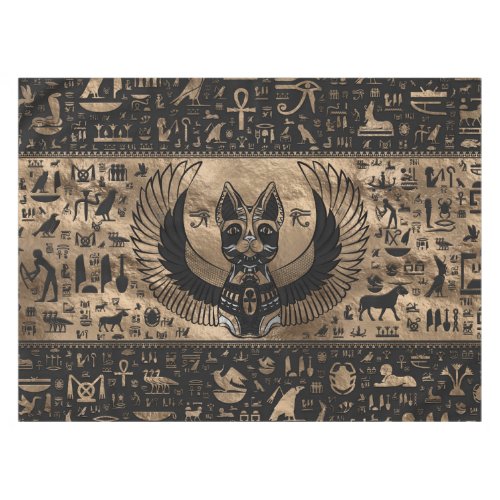 Egyptian Cat Goddess Bastet Tablecloth