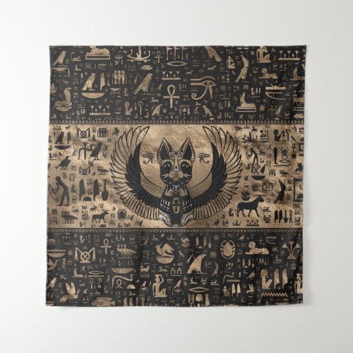 Egyptian Cat Goddess Bastet Tapestry