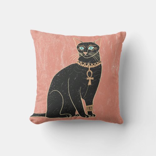 Egyptian Cat Goddess Outdoor Pillow