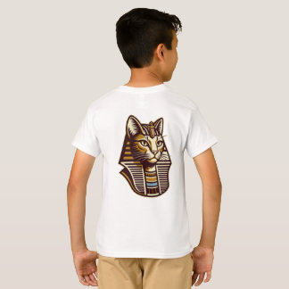 Egyptian Cat Kids T-Shirt – Pharaonic Cat Art 