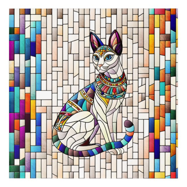 Egyptian Cat -Mosaic Art (Front)