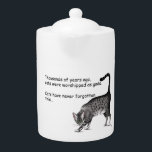 Egyptian Cat Teapot<br><div class="desc">An egyptian mau is reminding you that cats were once worshipped as gods</div>