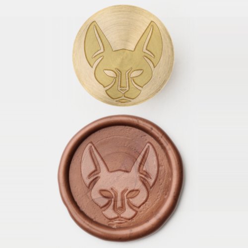 egyptian cat wax seal stamp