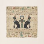 Egyptian Cats and ankh cross Scarf<br><div class="desc">Egyptian Cats and ankh cross</div>