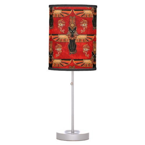 Egyptian Cats and Eye of Horus pattern Table Lamp