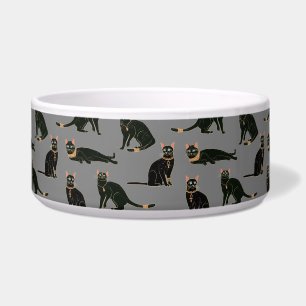 Egyptian Cats Pattern Bowl