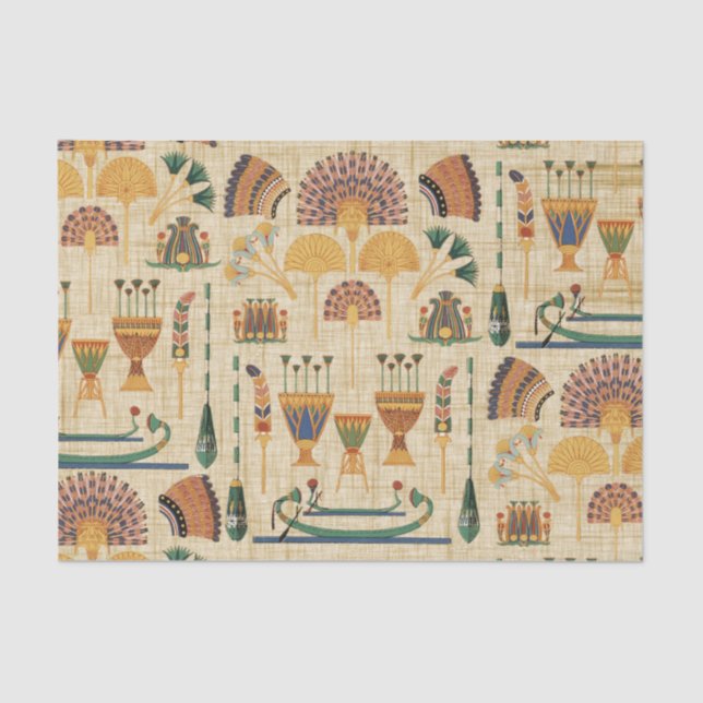 Egyptian Collage Papyrus Tissue Paper (Front)