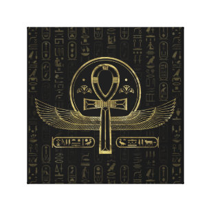 Egyptian Ankh Fabric Wallpaper and Home Decor  Spoonflower