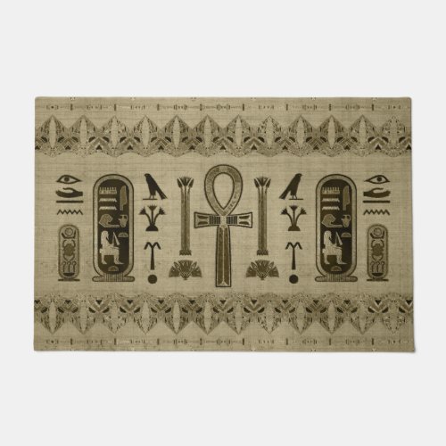 Egyptian Cross _ Ankh Ornament Doormat