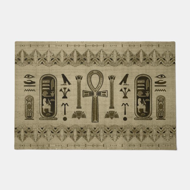 Egyptian Cross - Ankh Ornament Doormat (Front)