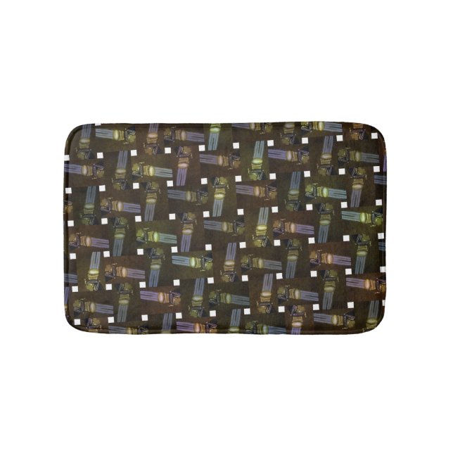 Egyptian Cross Weave Pattern, Bathroom Mat (Front)
